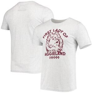 HOMEFIELD Men Texas AM Aggies Vintage First Lady Of Aggieland Tee Large Grey NWT